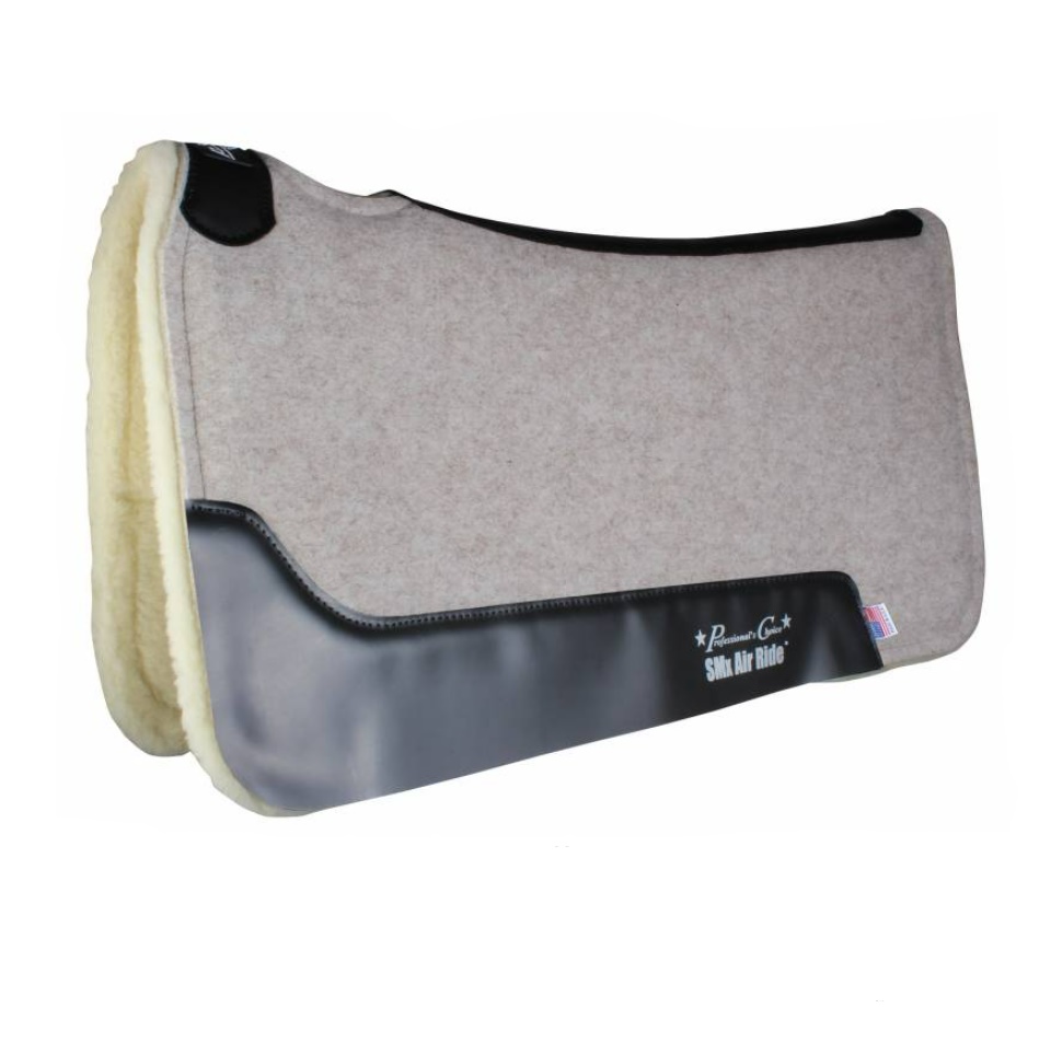 Professionals Choice Cowboy Felt Air Ride Saddle Pad Merino Wool