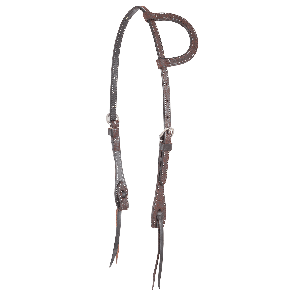 Bandeau Cuir Clouté Martin Saddlery – Coiffe Western Chocolat – Fabriqué USA