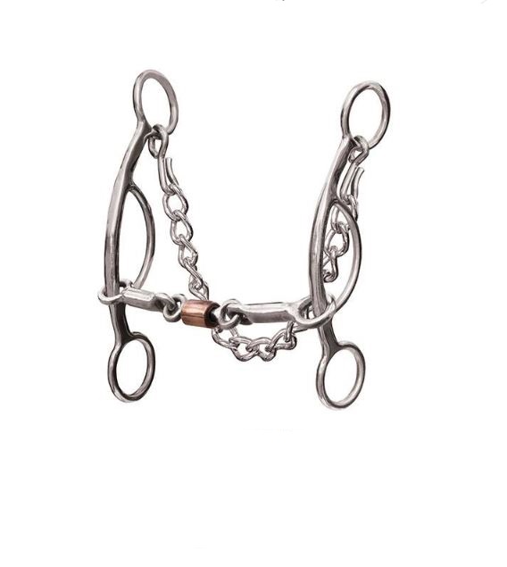 Professionals Choice 3 Piece Smooth Snaffle Futurity Bit Jopps Tack