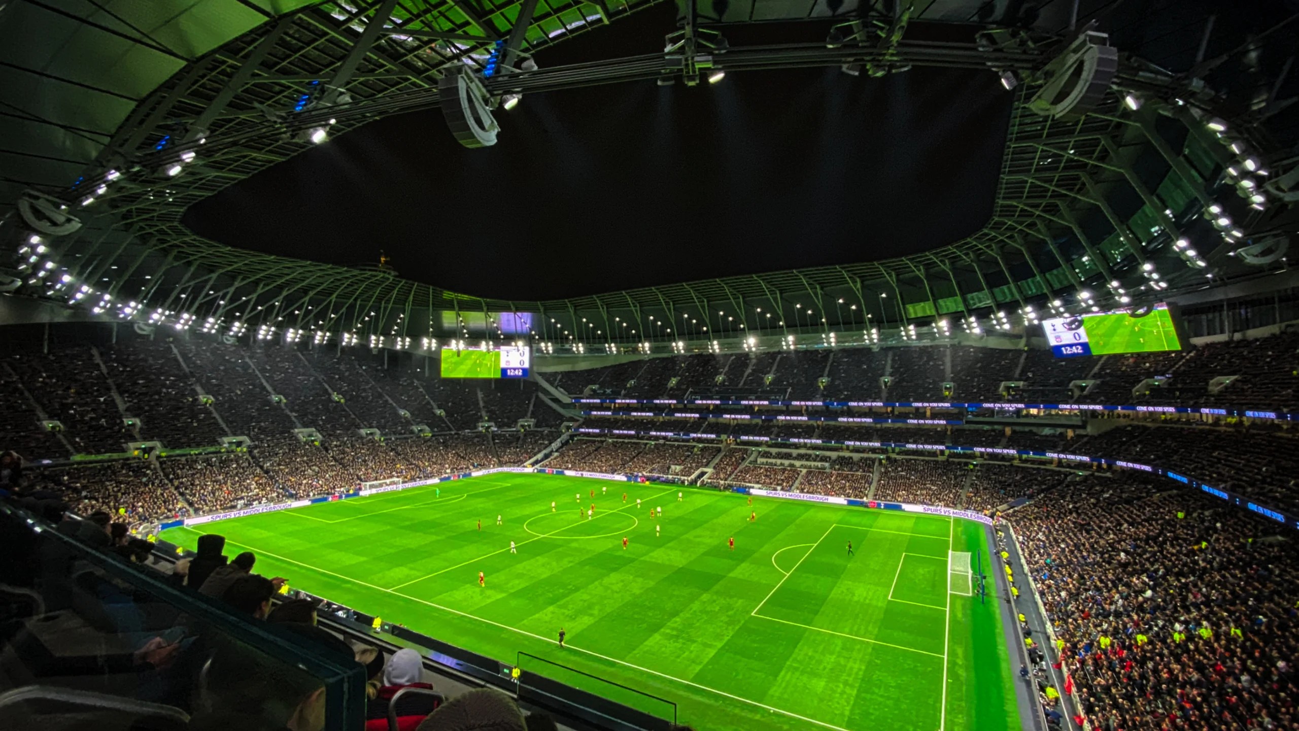 The Tottenham Hotspur Stadium.