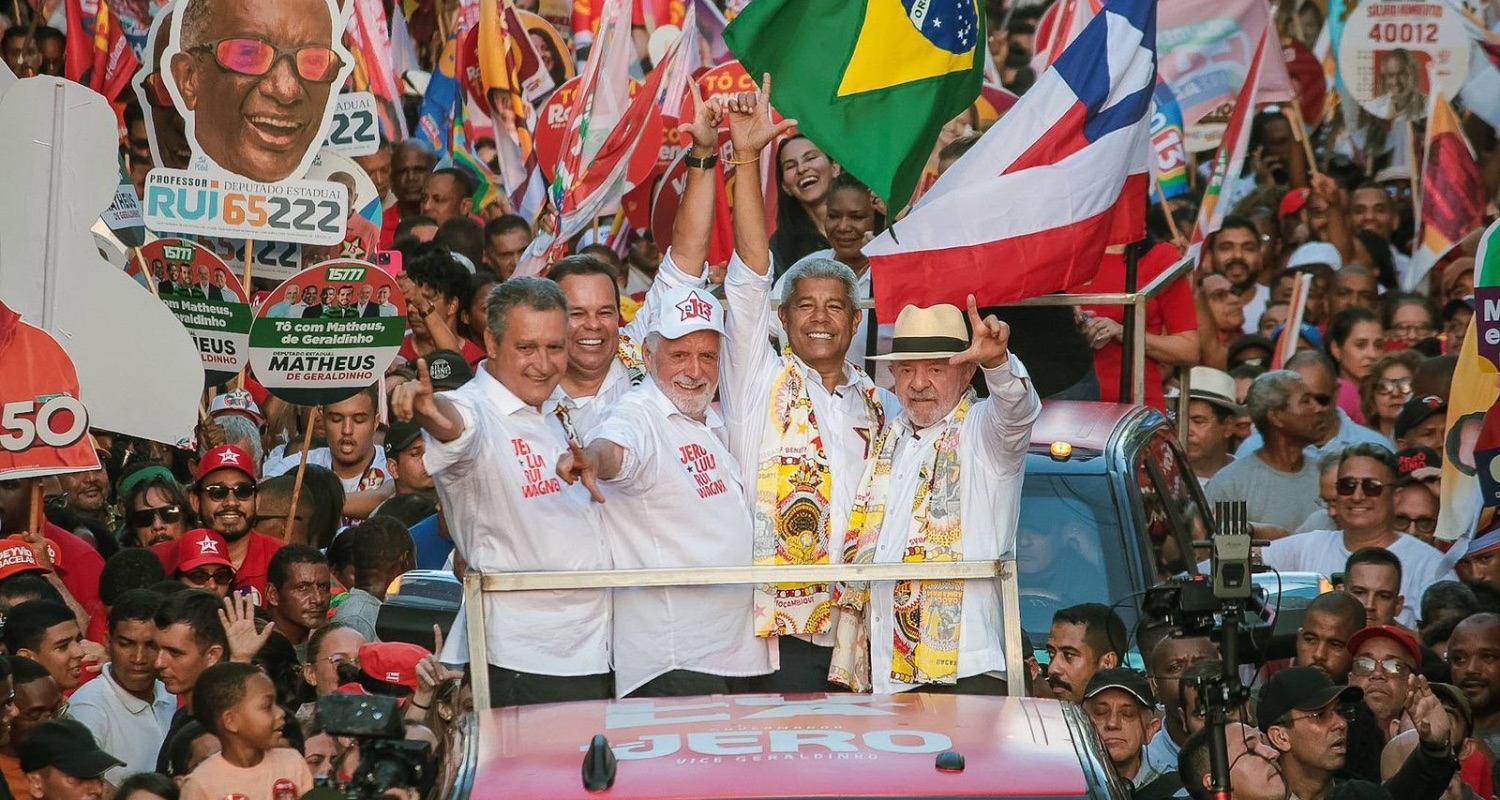 #Eleições2026: Em caminhada na Bahia, Lula destaca importância de eleger Wagner e Rui