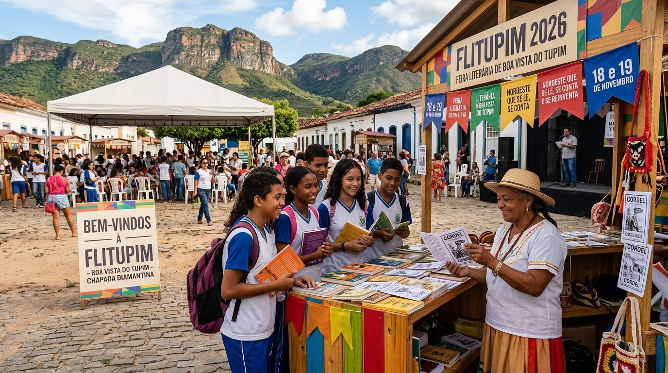 #Chapada: Feira literária de Boa Vista do Tupim terá programação voltada à cultura nordestina nos dias 18 e 19 de novembro