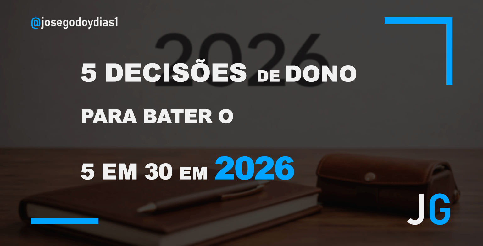 5 Decisões de Dono pra bater 5 em 30 em 2026”
