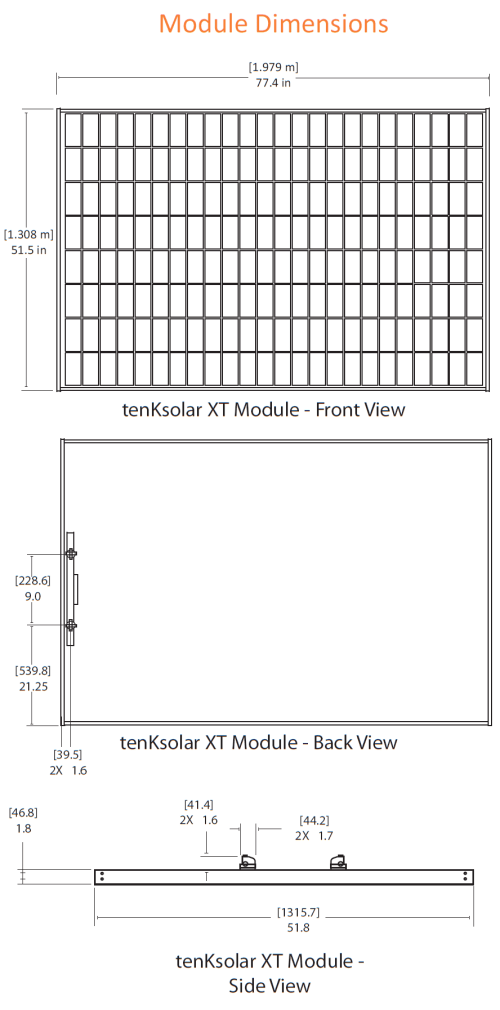 PV Module Dimensions