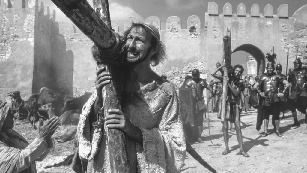 Fotograma de La vida de Brian de los Monty Python, sátira religiosa británica de 1979