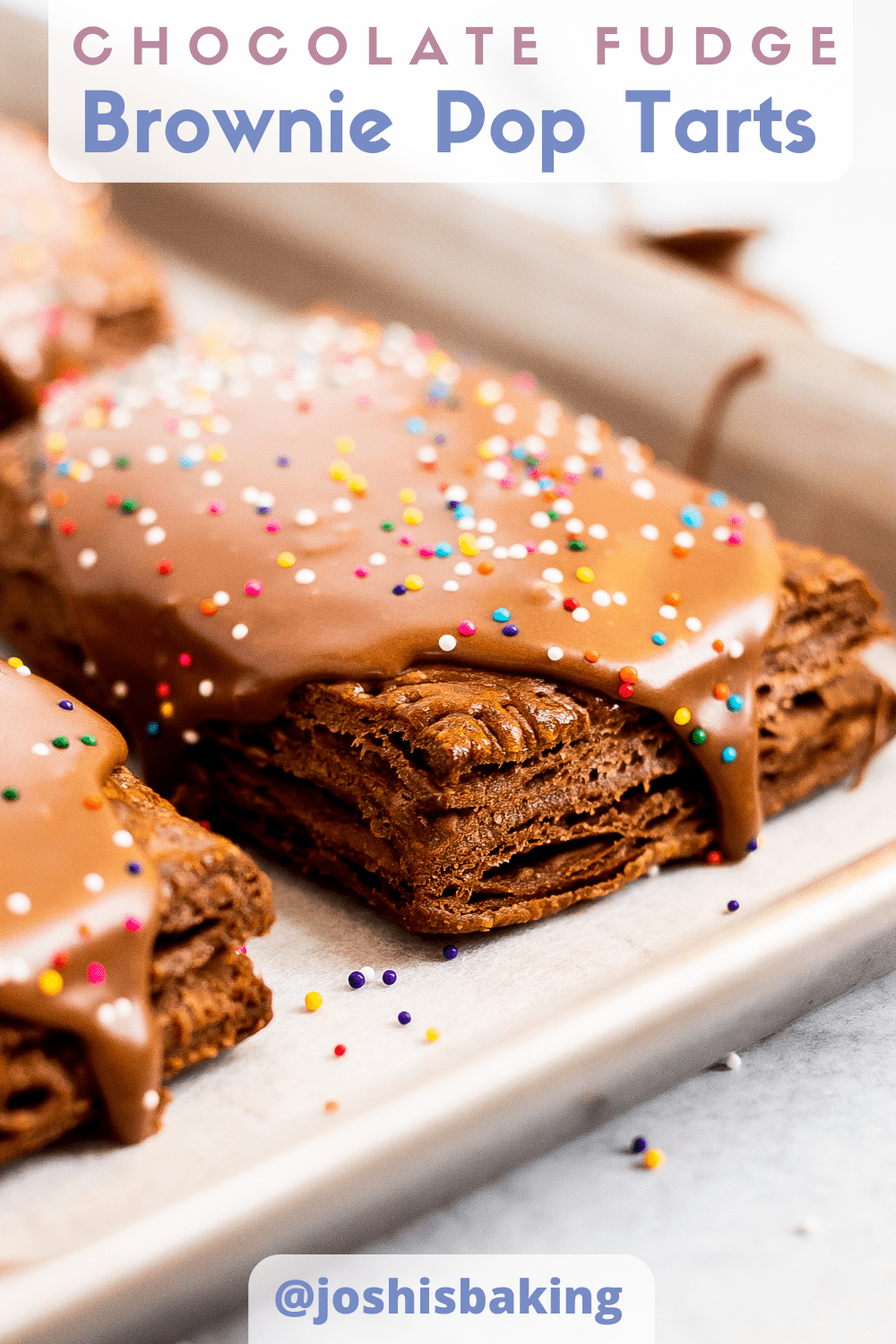 Chocolate Fudge Brownie Pop Tarts I Josh Is Baking