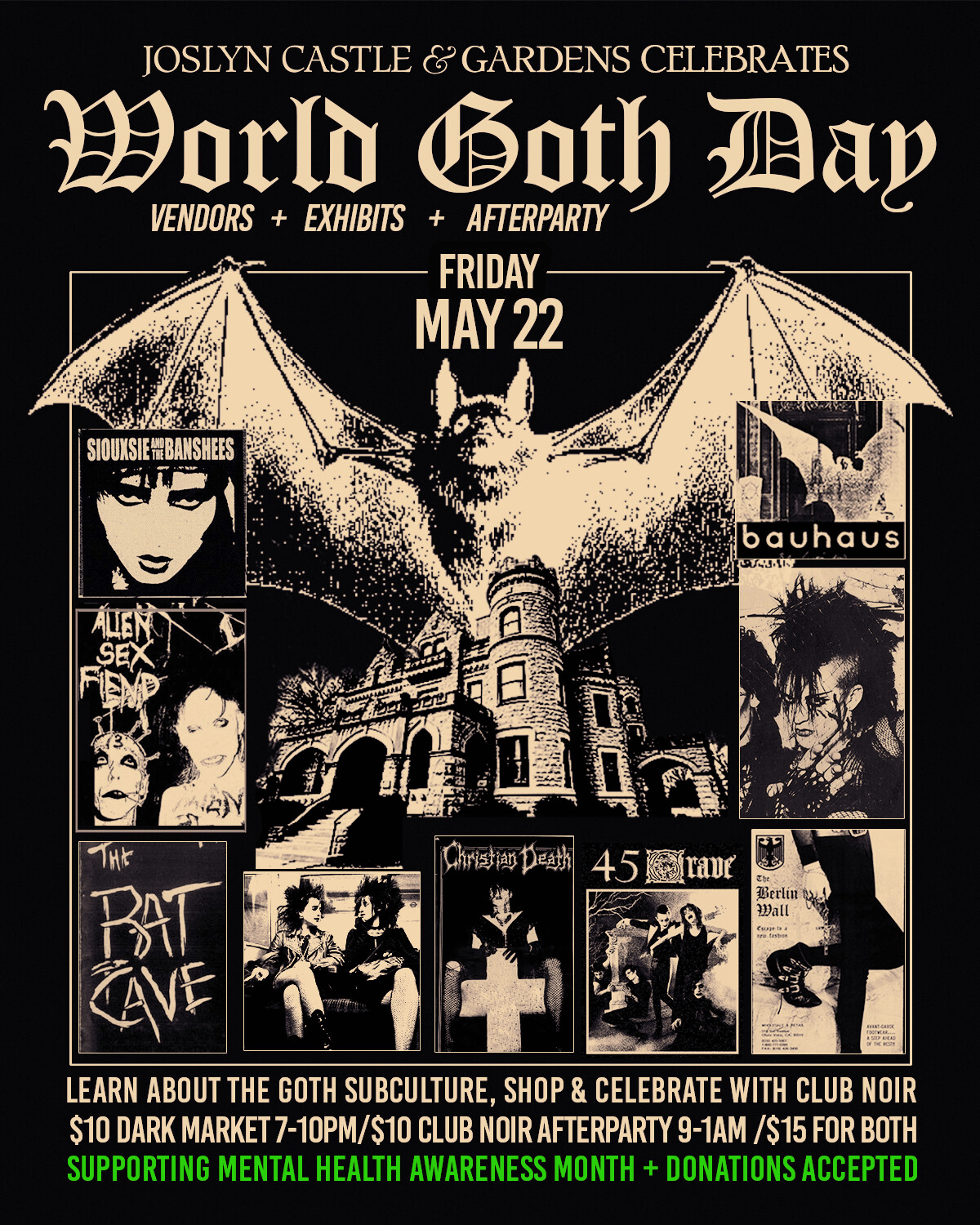 World Goth Day - Joslyn Castle & Gardens