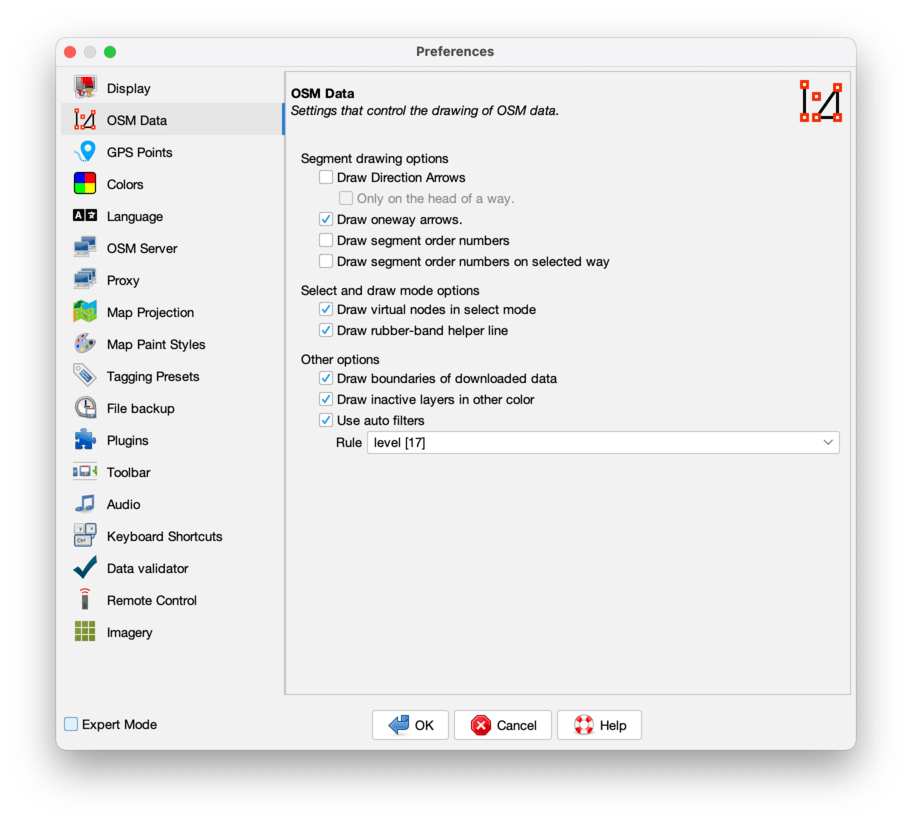 All drawing actions draw direct on your bmp2 bitmap. Help Preferences Drawingpreference Josm