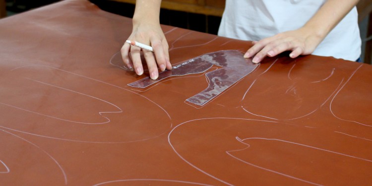 Grant stone styleforum cutting leather nesting leather