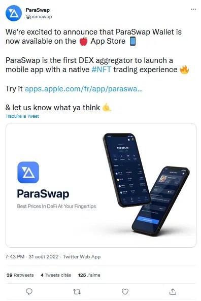 Paraswap Mobile Ios Beta Program - Premium Gradient Photo Gallery - High Resolution