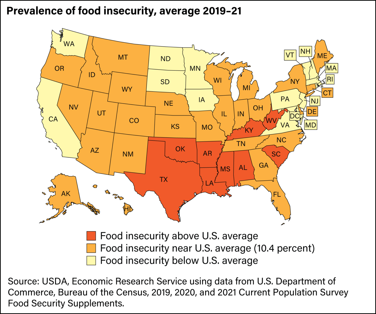 Food Insecurity In The US An Explainer And Research Roundup Map 1 1536x1284 