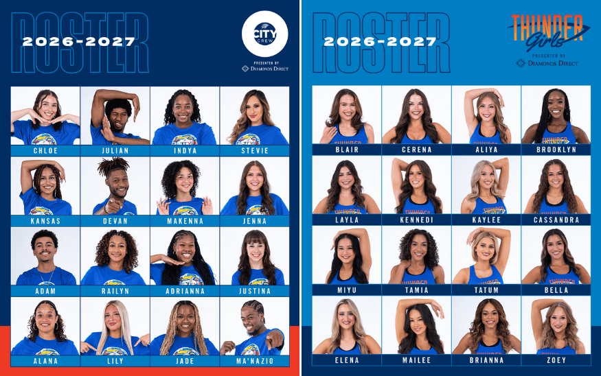 Meet the 2026-27 OKC Thunder Dance Teams: Thunder Girls & O'City Crew (2026)