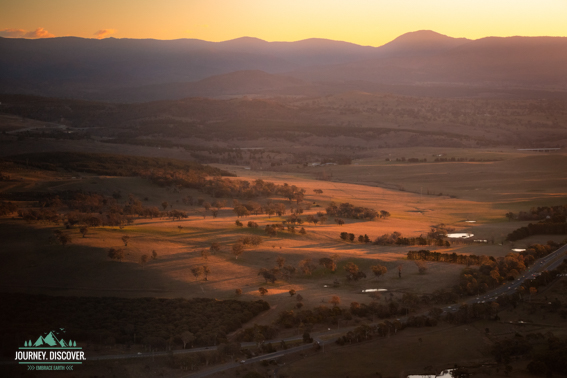 Countryside views from the Telstra Tower