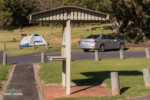 Camping at Burton Well Camping Ground.