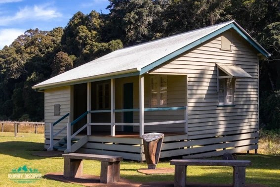 The School House where the bats emerge during the warmer months at Dandabah, also known as the Bat House