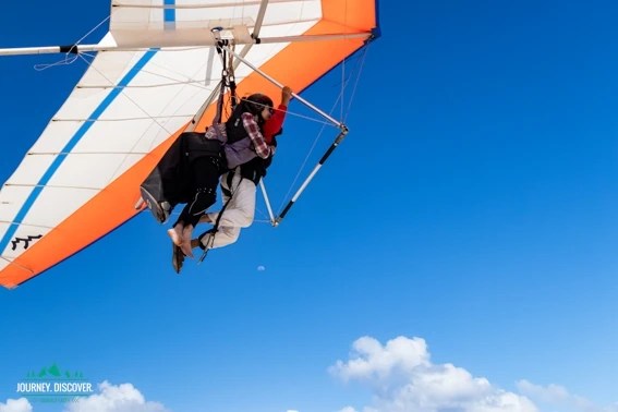 My coming in to land from my tandem hang glading experience. 