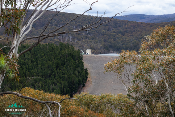 The dam wall of Lake Eucumbene