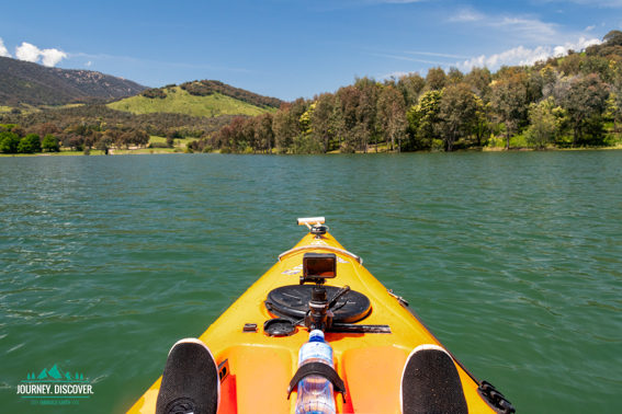 Kayaking on Blowering Dam