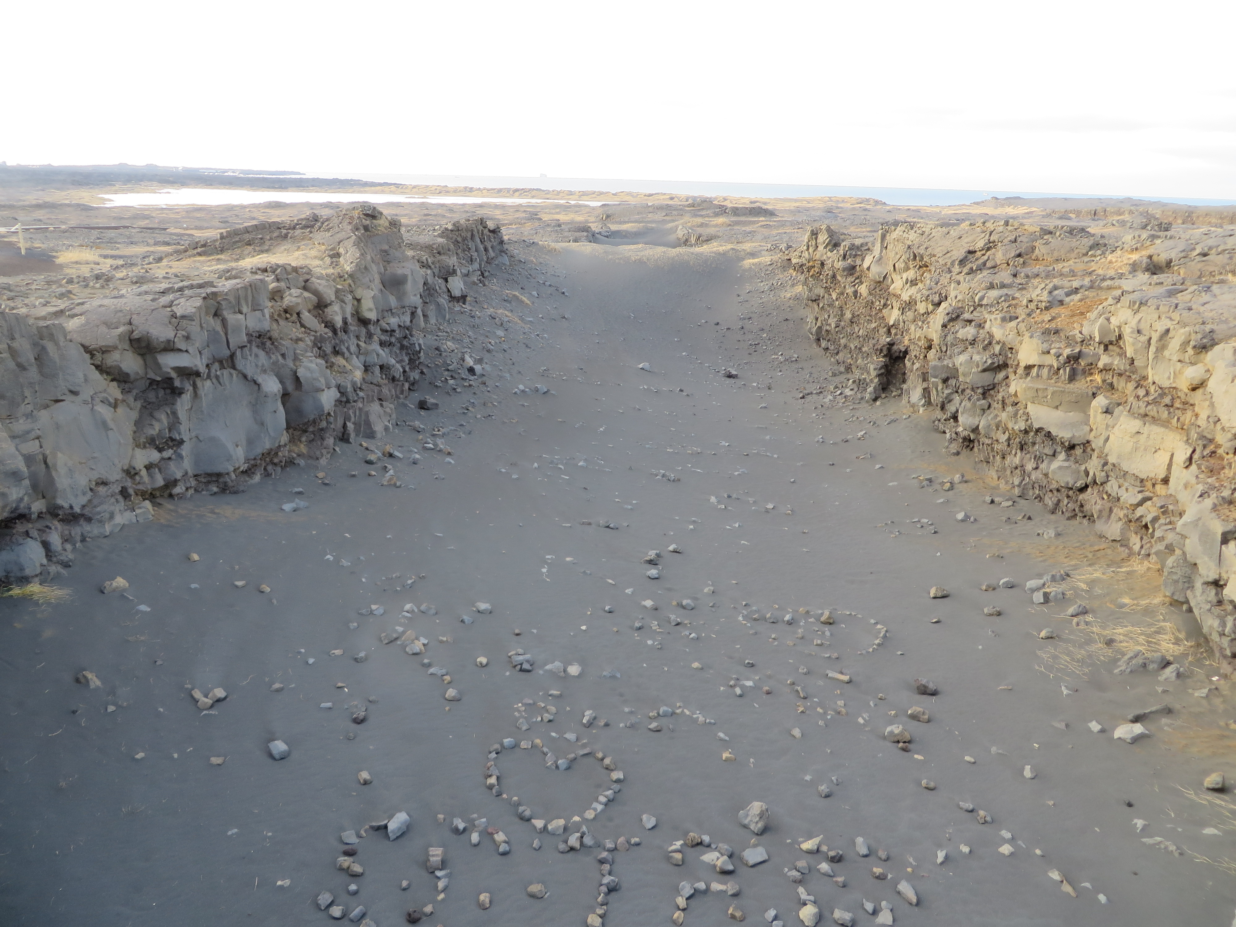 View from the bridge between two continents