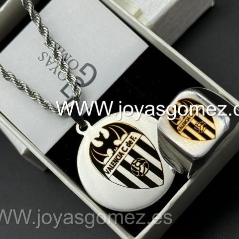 Conjunto de tu equipo, medalla redonda ,cordón y sello tallas 18-20-24-26-28, grabado láser, acero 316L