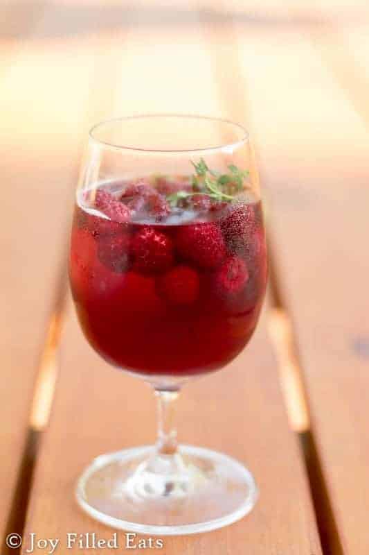 Low Carb Raspberry Sangria Joy Filled Eats