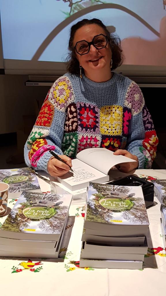 Isabelle Alexandrine Bourgeois signature livre La Route de la Joie Isabelle Alexandrine Bourgeois signature livre La Route de la Joie