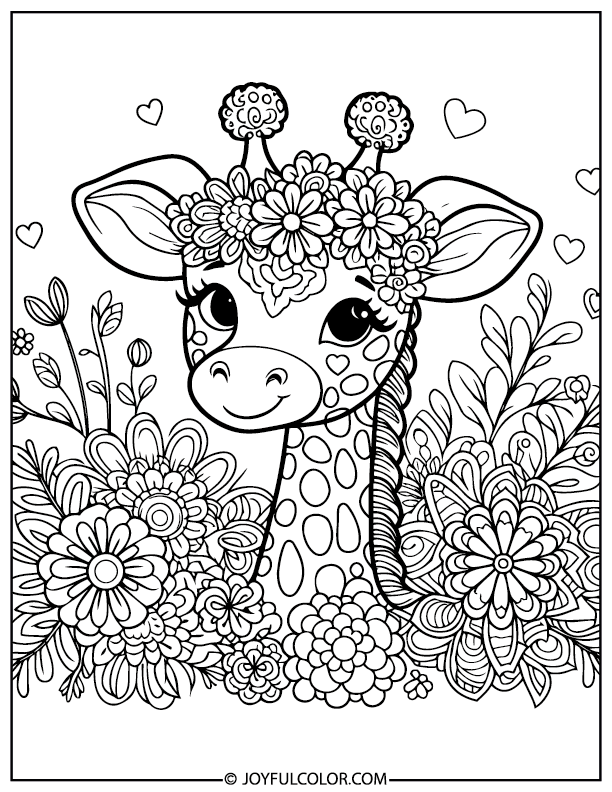 24 free printable giraffe coloring pages