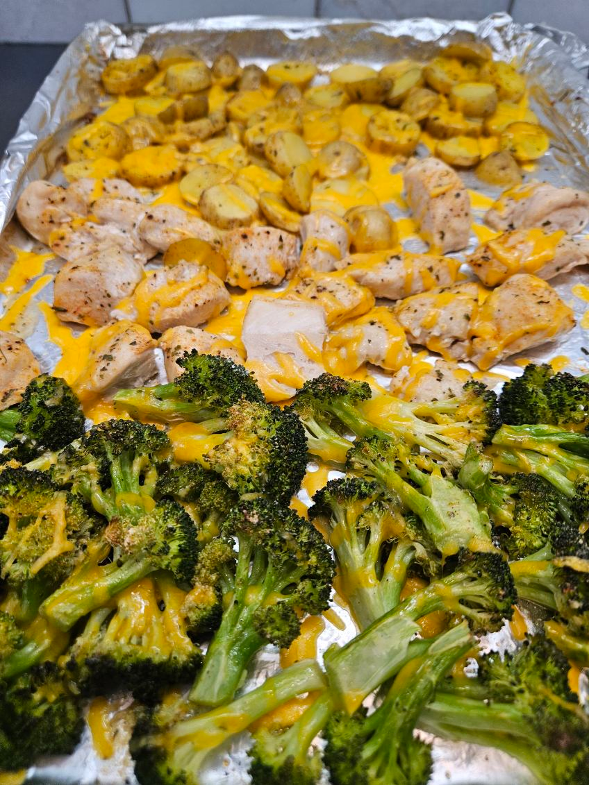 Sheet Pan Chicken Broccoli Ranch