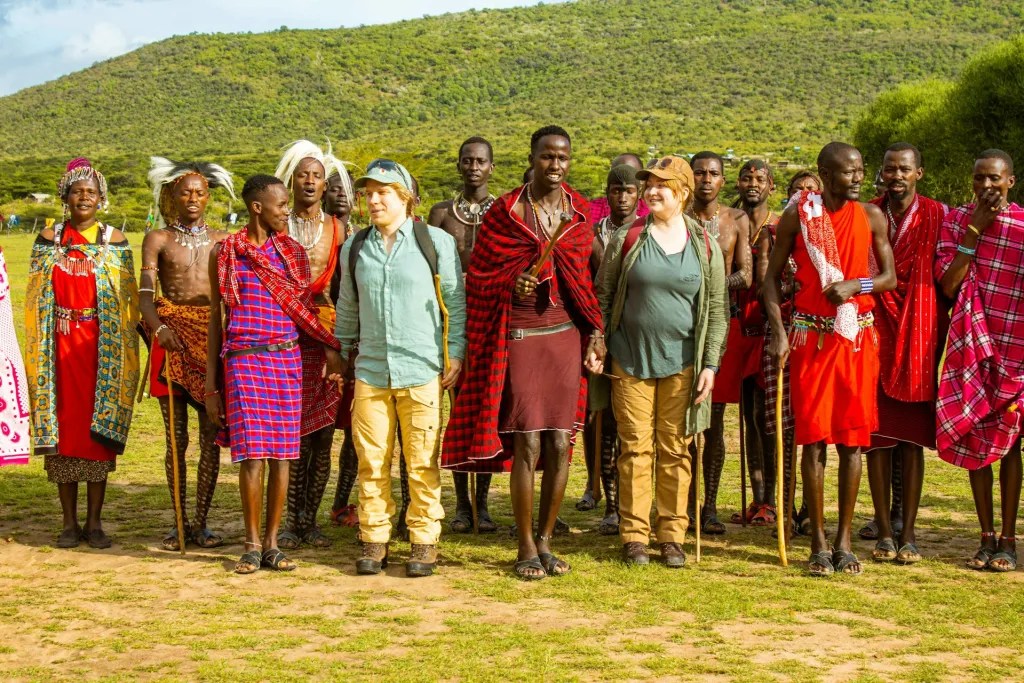 Turkana people in traditional attire