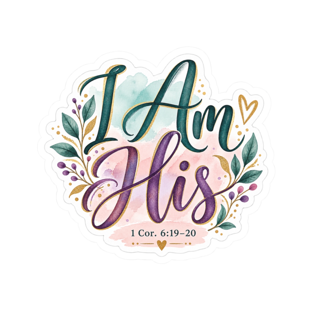 I Am His Christian Faith Kiss-Cut Sticker