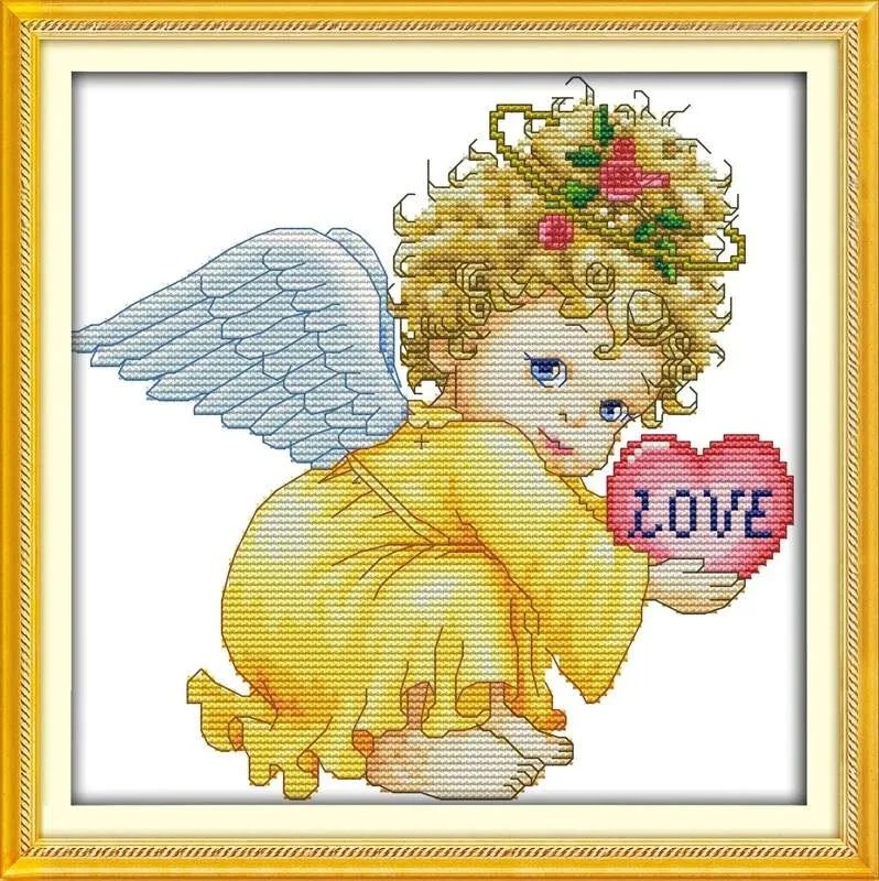 エンジェルベル Angel baby girl - Joy Sunday Cross Stitch Kits