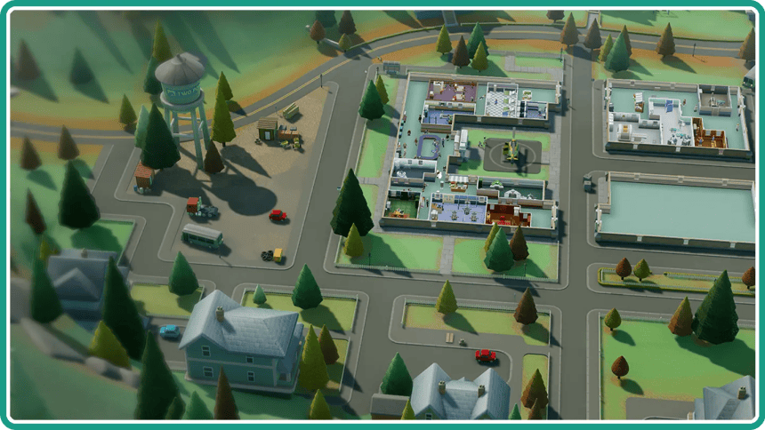 Two Point Hospital Full Health Map Screenshot