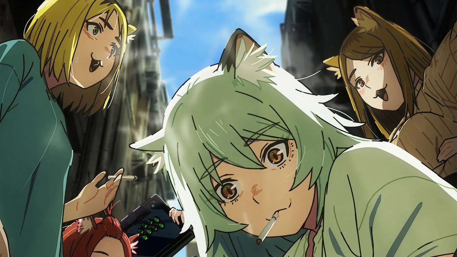Chainsmoker Cat Anime Key Visual