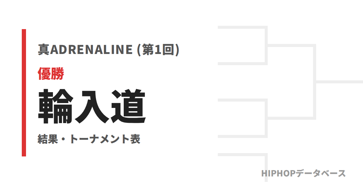 真ADRENALINE (第1回) 2020 結果】優勝輪入道・準優勝呂布カルマ