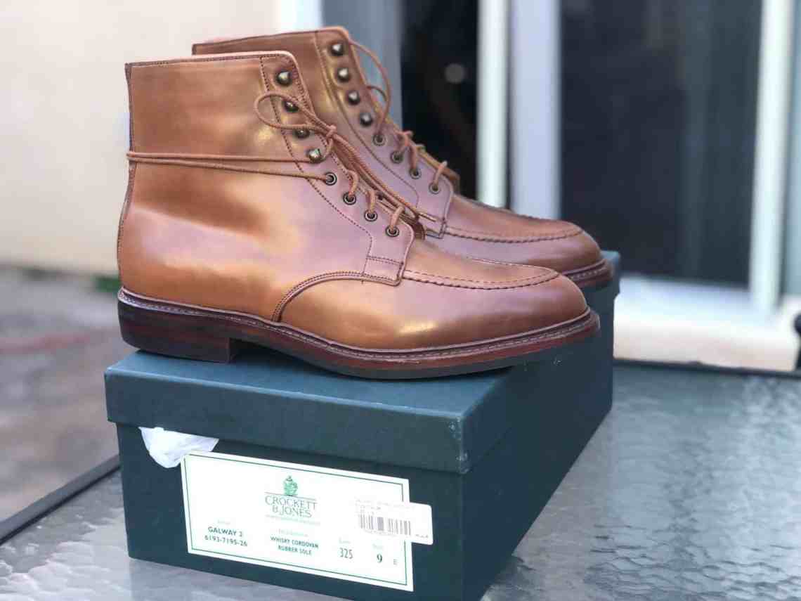 Whiskey shell cordovan Crocketts.