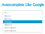 Autocomplete Like Google Jquery Plugins