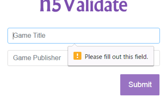 H5Validate – HTML5 Form Validation Plugin For JQuery | JQuery Plugins