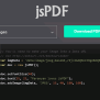 JsPDF – Generate PDF Files In JavaScript | JQuery Plugins