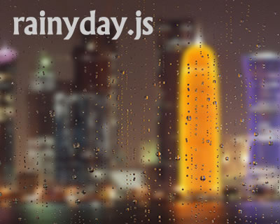 Rainyday Js Rendering Raindrops With Javascript Idevie - Download Premium Colorful Design | Retina
