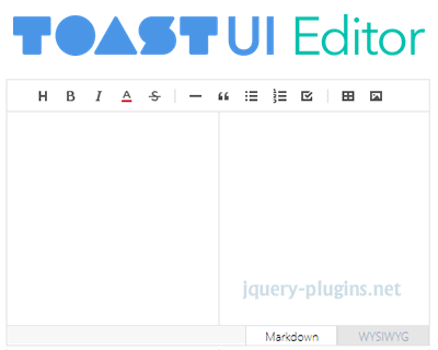 Toast Ui Editor Markdown Wysiwyg Editor Jquery Plugins