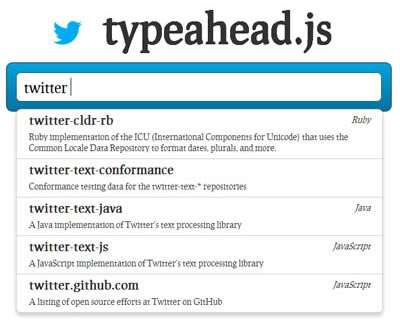 Typeahead Js Fast And Fully Featured Autocomplete Plugin By Twitter Jquery Plugins