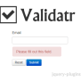 Validatr – Cross Browser HTML5 Form Validation | JQuery Plugins