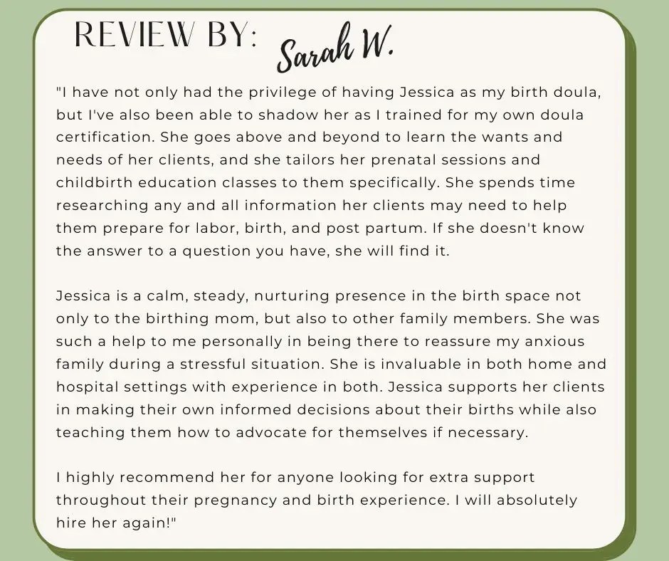 Sarah W. Testimony