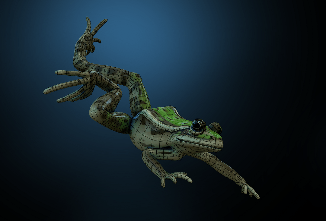 Southern Leopard Frog Render