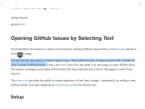 A Minimal Example Of Opening Github Issues With Selecting Text