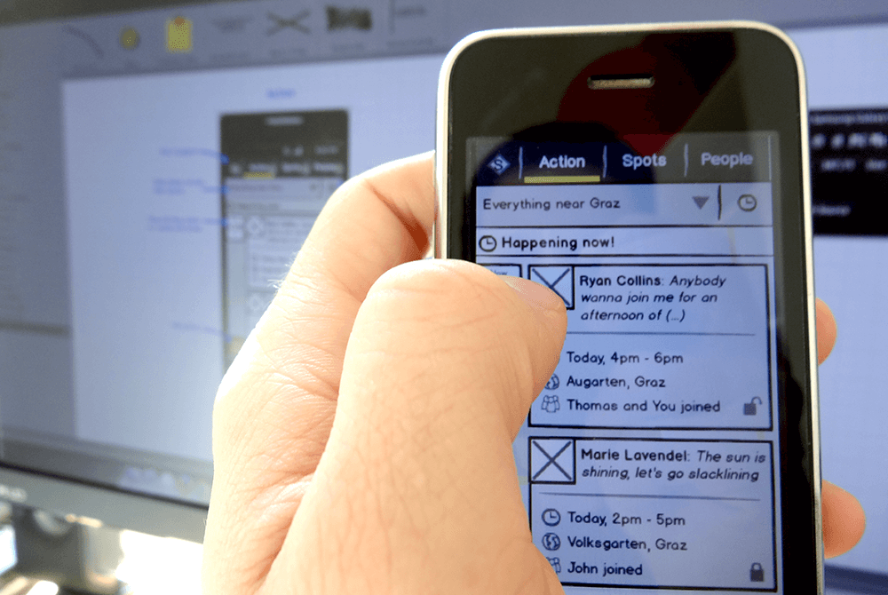 Text input / text field (x2); Wireframing For Mobile With Balsamiq