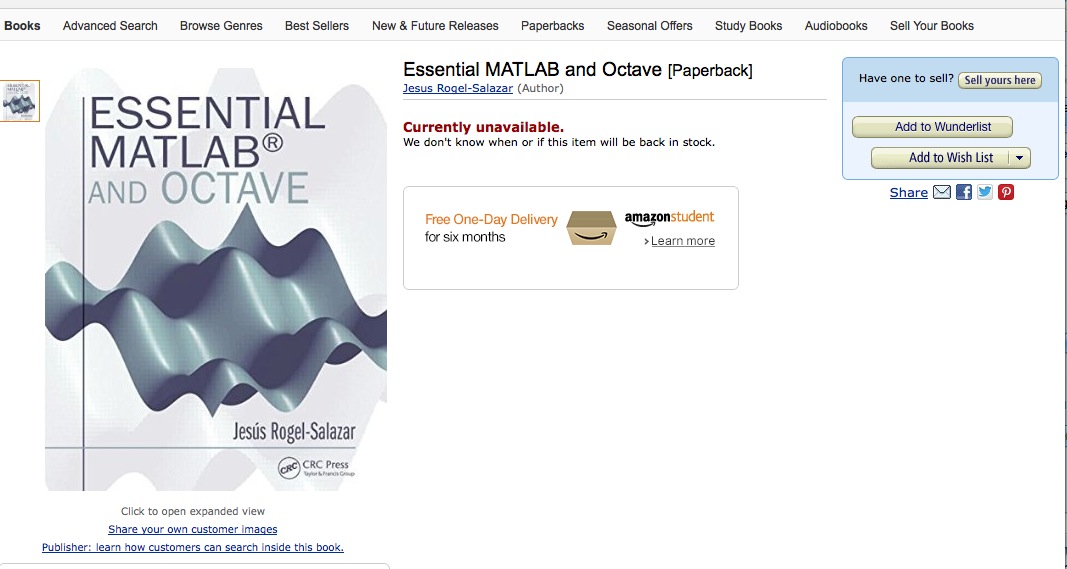 Essential Matlab AmazonCover