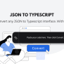 Convert JSON To TypeScript Online | JSON To TypeScript Converter Js2ts.com