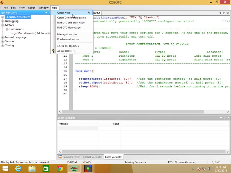 Robotc Programming Tutorial 01 Getting Started Basic Functions - 8K City Wallpapers for Desktop