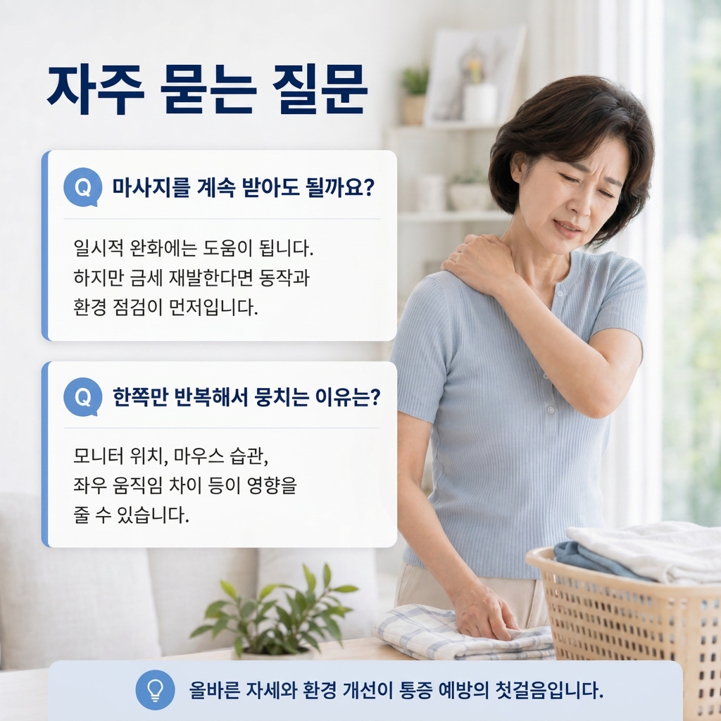 목통증과 팔 저림이 동반될 때 살펴볼 신호